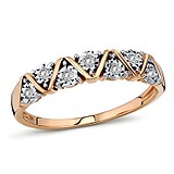 Золотое кольцо с бриллиантами, 207112
