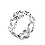 Серебряное кольцо с куб. циркониями, 1707532