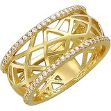 Золотое обручальное кольцо с куб. циркониями, 1605646