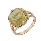 Женское золотое кольцо с кварцем, 1531408