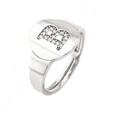 Женское серебряное кольцо с куб. циркониями, 1729809