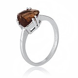 Женское серебряное кольцо с куб. цирконием, 282897