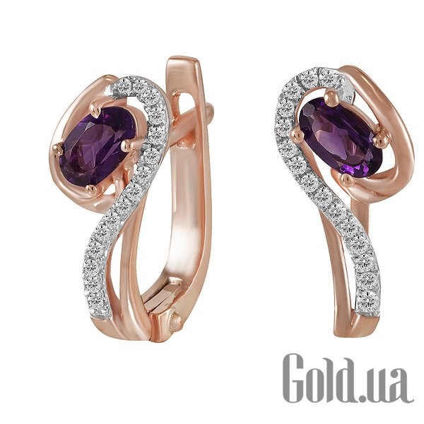 Серьги Lurie Jewelry, Золотые серьги с бриллиантами и аметистами
Серьги Lurie Jewelry, Золотые серьги с бриллиантами и аметистами