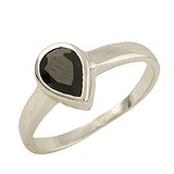 Женское серебряное кольцо с сапфиром, 1652755