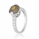 Женское серебряное кольцо с куб. циркониями, 283156
