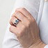 Женское золотое кольцо с бриллиантами и сапфирами - фото 4