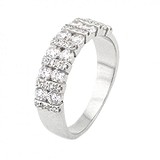 Серебряное обручальное кольцо с куб. циркониями, 1729816