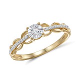 Золотое кольцо с бриллиантами, 208926
