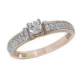 Золотое кольцо с бриллиантами, 1606689