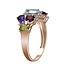 Женское золотое кольцо с бриллиантами и драгоценными камнями - фото 2