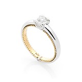 Золотое кольцо с бриллиантами, 1660707