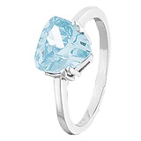 Женское сребряное кольцо с  куб. цирконием, 273188