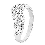 Женское серебряное кольцо с куб. циркониями, 270119