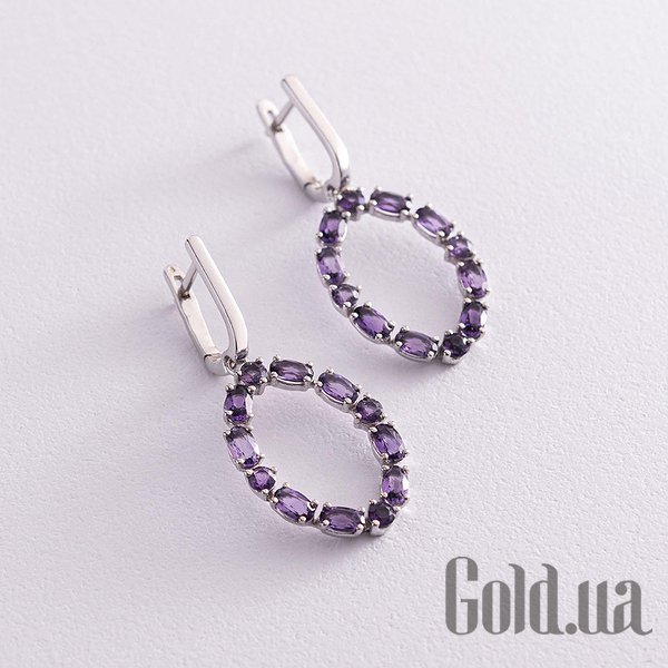 Серьги с подвесками Украина, Серебряные серьги с аметистами
Серьги с подвесками Украина, Серебряные серьги с аметистами