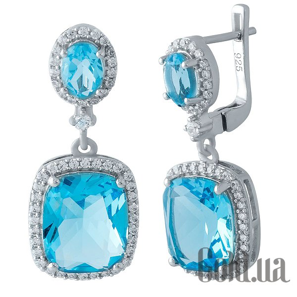 Серьги с подвесками Fresh Jewelry, Серебряные серьги с синт. аквамаринами и куб. циркониями
Серьги с подвесками Fresh Jewelry, Серебряные серьги с синт. аквамаринами и куб. циркониями