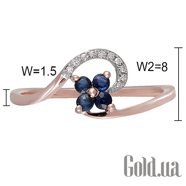 Кольцо Lurie Jewelry, Женское золотое кольцо с бриллиантами и сапфирами, 16.5
Кольцо Lurie Jewelry, Женское золотое кольцо с бриллиантами и сапфирами, 16.5