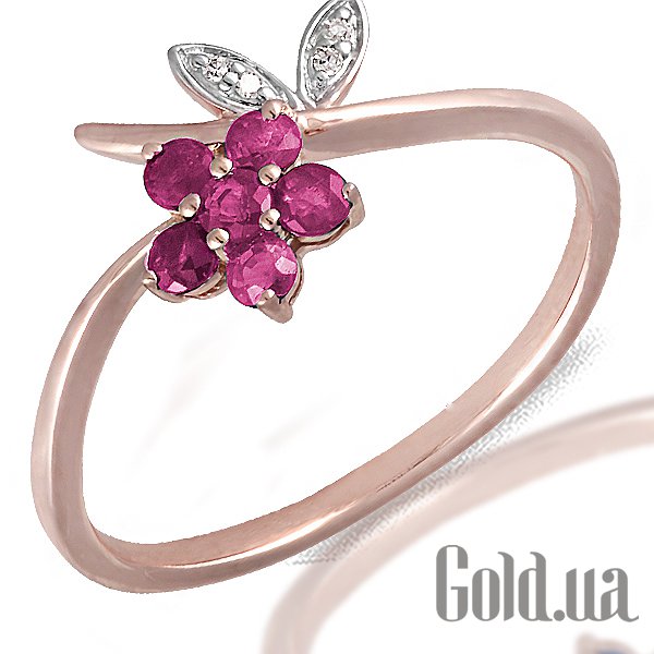 Кольцо Lurie Jewelry, Женское золотое кольцо с бриллиантами и рубинами, 17 
Кольцо Lurie Jewelry, Женское золотое кольцо с бриллиантами и рубинами, 17