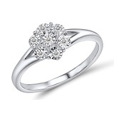 Женское золотое кольцо с бриллиантами, 1681456