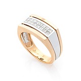 Мужское золотое кольцо с бриллиантами (onxк938), фото