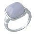 Женское серебряное кольцо с агатом - фото 1