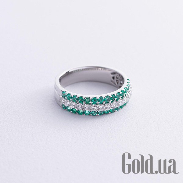 Кольцо Украина, Женское золотое кольцо с бриллиантами и изумрудами, 19
Кольцо Украина, Женское золотое кольцо с бриллиантами и изумрудами, 19