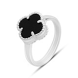 Заказать Женское серебряное кольцо с ониксом (2099079black) ,цена 1298 грн., в каталоге Gold.ua