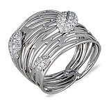 Женское золотое кольцо с бриллиантами, 043570
