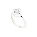 Женское серебряное кольцо с куб. цирконием (onx112001), фото