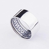 Серебряное обручальное кольцо, 1694006