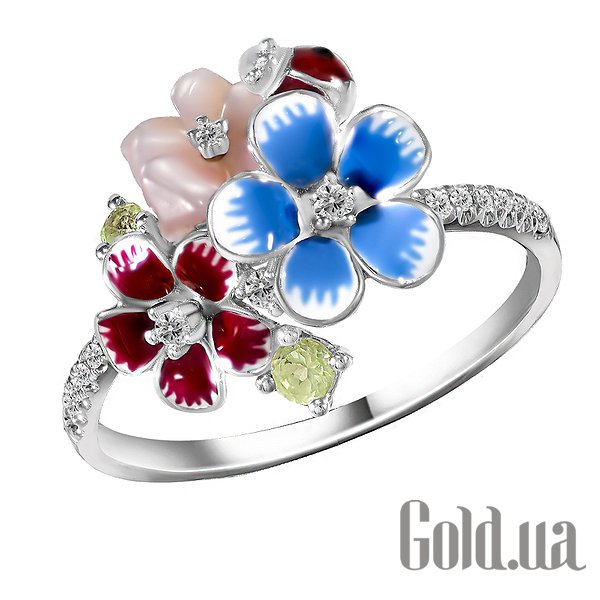 Кольцо Lurie Jewelry, Женское золотое кольцо с бриллиантами, перидотами, перламутром и эмалью, 16.5
Кольцо Lurie Jewelry, Женское золотое кольцо с бриллиантами, перидотами, перламутром и эмалью, 16.5