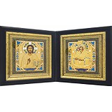 Венчальная пара икон "Почаевской Богородицы и Спасителя" 0105018013, 1774137