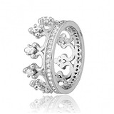 Женское серебряное кольцо с куб. циркониями, 569915