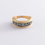 Женское серебряное кольцо в позолоте, 1740094