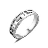 Серебряное обручальное кольцо, 140353