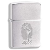 Zippo 200 Girl Brushed Chrome 274171, 056129