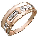 Золотое обручальное кольцо с куб. циркониями, 1605443