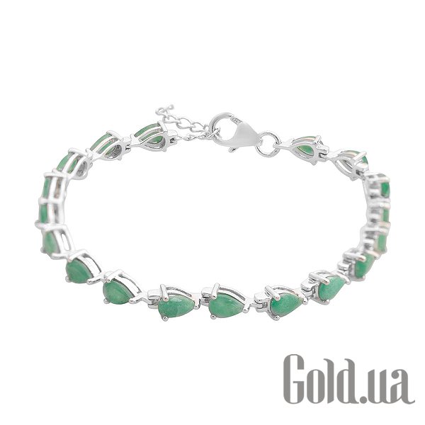 Женские браслеты Fresh Jewelry, Женский серебряный браслет с куб. циркониями и изумрудами, 17 
Женские браслеты Fresh Jewelry, Женский серебряный браслет с куб. циркониями и изумрудами, 17