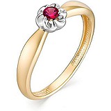 Женское золотое кольцо с рубином, 1649738