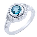 Купить Женское серебряное кольцо с топазом (1655313) стоимость 2552 грн., в каталоге Gold.ua