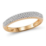 Золотое обручальное кольцо с бриллиантами, 533327