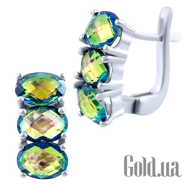 Серьги Fresh Jewelry, Серебряные серьги с топазами 
Серьги Fresh Jewelry, Серебряные серьги с топазами