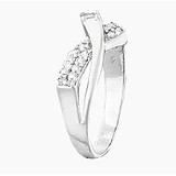 Женское серебряное кольцо с куб. циркониями, 569942