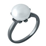 Женское серебряное кольцо с культив. жемчугом, 1668954