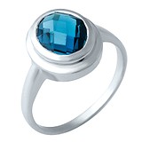 Женское серебряное кольцо с топазом, 1685852