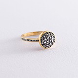 Женское серебряное кольцо в позолоте, 1742179