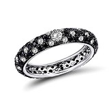Женское серебряное кольцо с куб.циркониями и шпинелем, 1718376