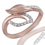 Женское золотое кольцо с бриллиантами, 056936