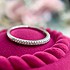 Серебряное обручальное кольцо с куб. циркониями - фото 5