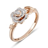 Женское золотое кольцо с бриллиантами, 1550953