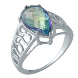 Заказать Женское серебряное кольцо с топазом (2004875) ,цена 2101 грн., в каталоге магазина Gold.ua